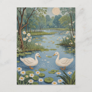 Pondside Tranquility Postcard