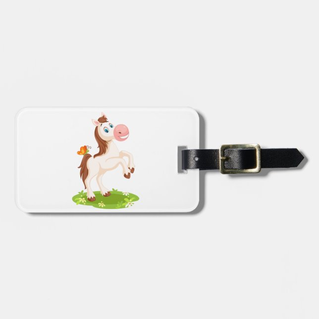 Poney Luggage Tag (Front Horizontal)