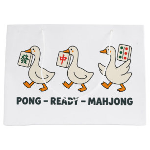Pong Ready Mahjong Marching Geese Fa Zhong Large Gift Bag