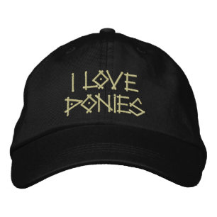 PONIES EMBROIDERED HAT