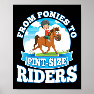 Ponies To Pint-size Riders Artistic Riding Kids Ho Poster