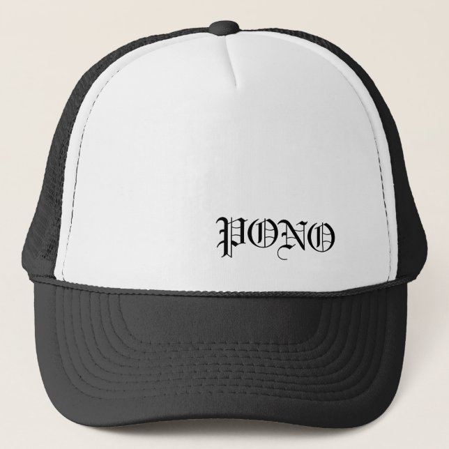 Pono-PalaPala-Trucker Trucker Hat (Front)