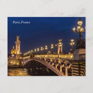 Pont Alexander III Paris Postcard