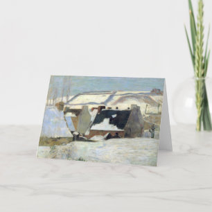 Pont-Aven Under the Snow   Paul Gauguin Card