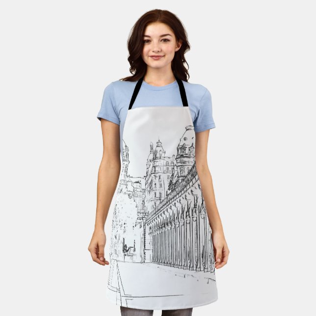Pont de Bir-Hakeim - Paris, France Apron (Worn)