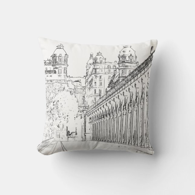 Pont de Bir-Hakeim - Paris, France Cushion (Front)