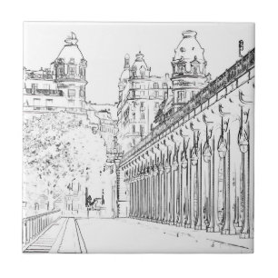 Pont de Bir-Hakeim - Paris, France Tile
