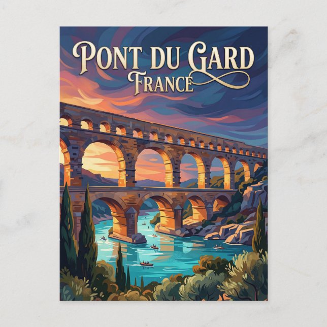 Pont du Gard France Postcard (Front)