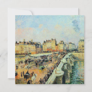 Pont Neuf, Afternoon, Sunlight Camille Pissarro  