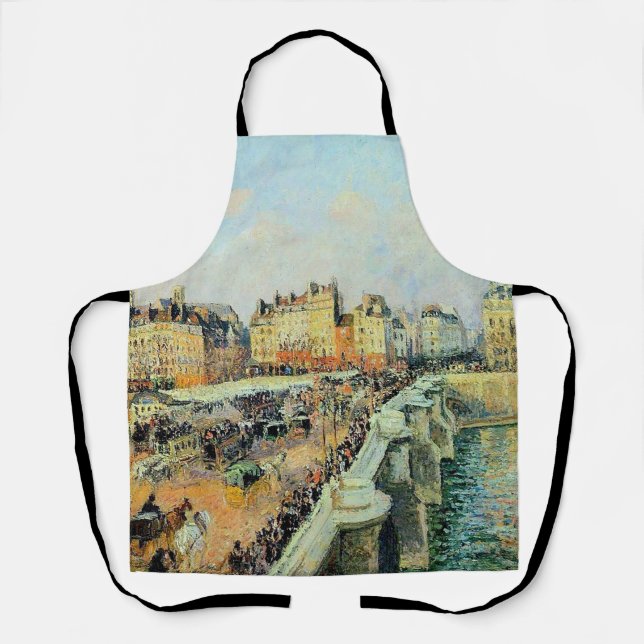 Pont Neuf, Afternoon, Sunlight Camille Pissarro    Apron (Front)