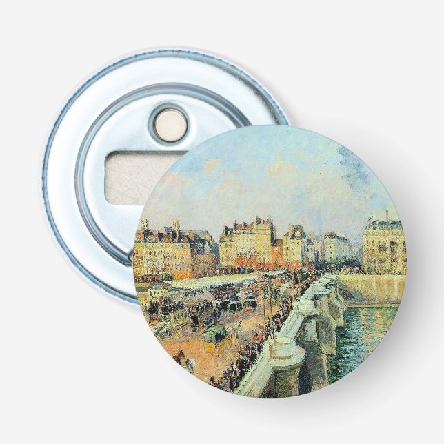 Pont Neuf, Afternoon, Sunlight Camille Pissarro   Bottle Opener (Front)