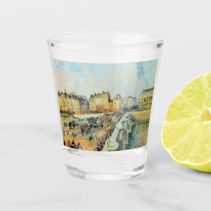 Pont Neuf, Afternoon, Sunlight Camille Pissarro Shot Glass