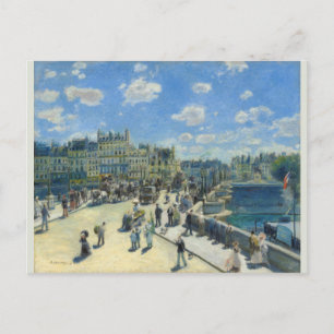 Pont Neuf Paris Pierre-Auguste Renoir Postcard