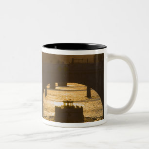 Pont Neuf, Seine, sunset, Paris, FranceMusee Two-Tone Coffee Mug