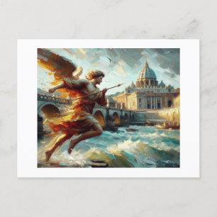 Pont St. Angelo Rome, Postcard