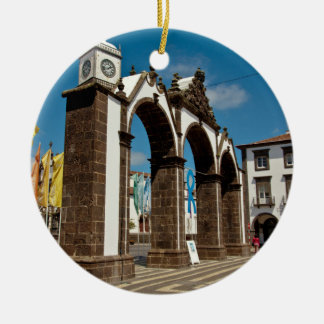 Ponta Delgada, Azores Ceramic Tree Decoration