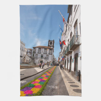 Ponta Delgada, Azores Tea Towel