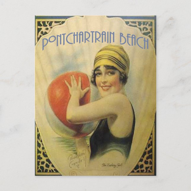 Pontchartrain Beach Poster Postcard (Front)