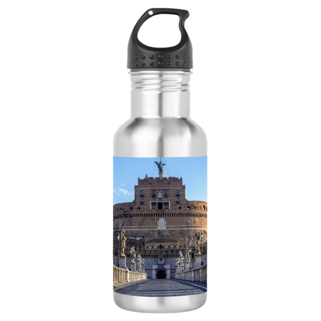 Ponte and Castel Sant'Angelo - Rome, Italy 532 Ml Water Bottle (Front)
