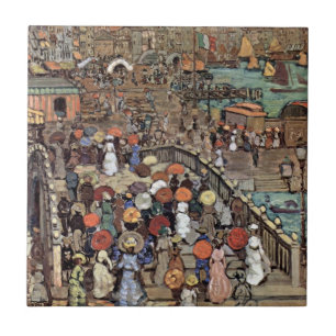Ponte Della Paglia, Venice by Maurice Prendergast Tile