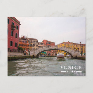 Ponte delle Guglie Cannaregio Canal Venice Holiday Postcard