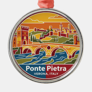 Ponte Pietra Italy Metal Tree Decoration