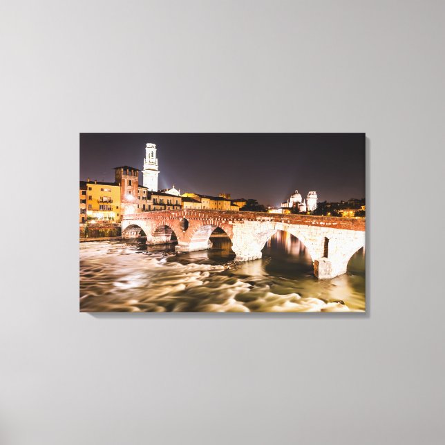 Ponte Pietro of Verona Canvas Print (Front)