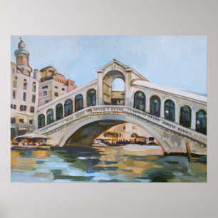 Ponte Rialto Venice, Italy Poster