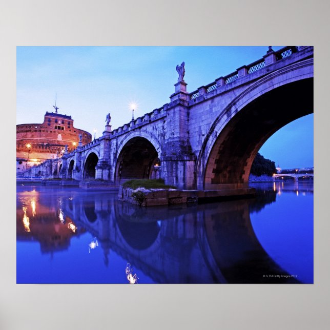 Ponte Sant' Angelo and Castel Sant' Angelo over Poster (Front)