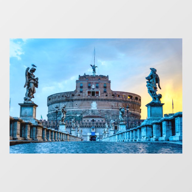 Ponte Sant'Angelo at dawn - Rome Italy (Sheet)
