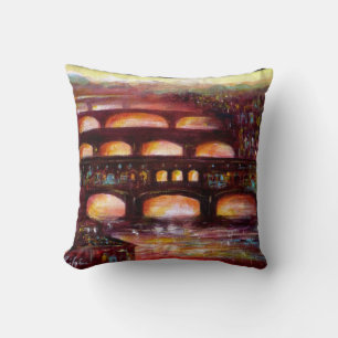 Ponte Vecchio and Other Bridges of Florence Cushion
