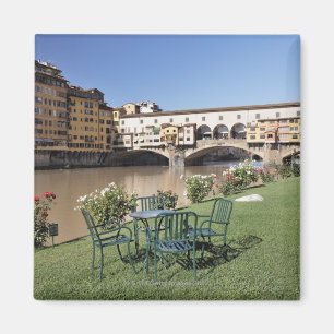 Ponte Vecchio and table along Arno Rive Magnet