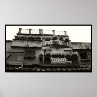 Ponte Vecchio Balconies Poster
