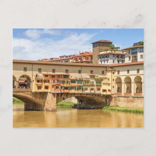 Ponte vecchio by day, Florence or Firenze, Italia Postcard (Front)