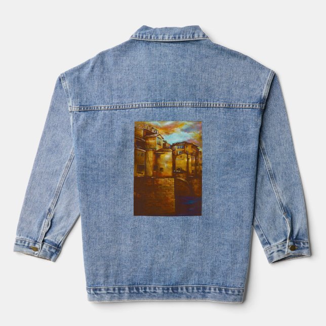 Ponte Vecchio, Firenze Denim Jacket (Back)
