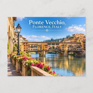 Ponte Vecchio Florence Italy Postcard
