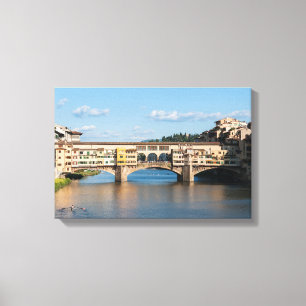 Ponte Vecchio old bridge - Florence, Italy Canvas Print
