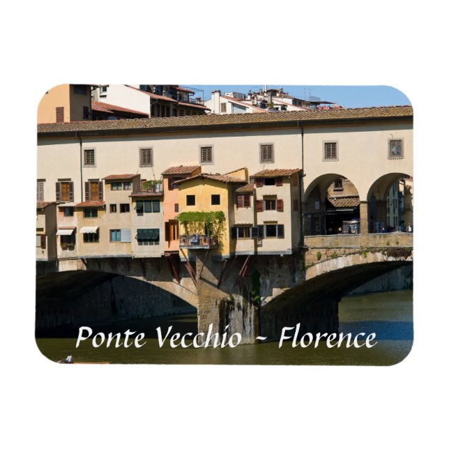 Ponte Vecchio old bridge - Florence, Italy Magnet (Horizontal)