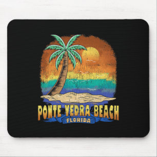 Ponte Vedra Beach Florida Vintage Distressed Souve Mouse Pad