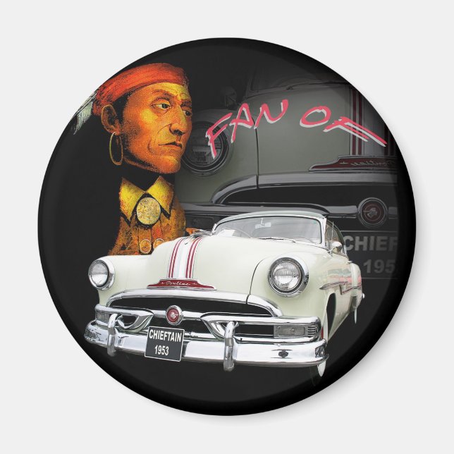 Pontiac Chieftain 1953 Magnet (Front)