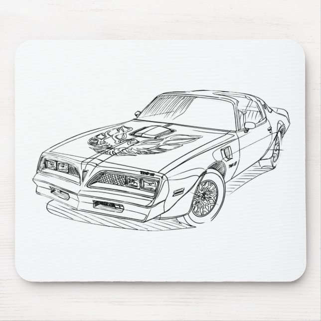 Pontiac Firebird Trans Am 1977 Mouse Pad (Front)