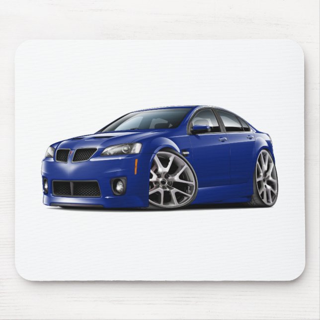 Pontiac G8 GXP Blue Car Mouse Pad (Front)