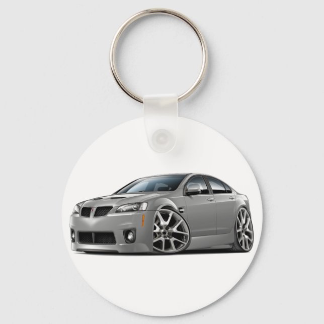 Pontiac G8 GXP Silver Car Key Ring (Front)
