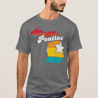 Pontiac Michigan Vintage Distressed Souvenir 2 T-Shirt