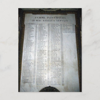 pontiffs postcard