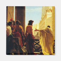 Pontius Pilate presenting a scourged Jesus to Jeru