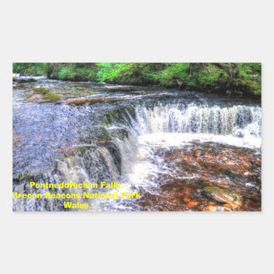Pontneddfechan Falls Walking Trail - Wales Rectangular Sticker