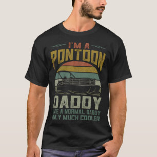 Pontoon Boat Daddy Apparel Fathers Day Boating Cap T-Shirt