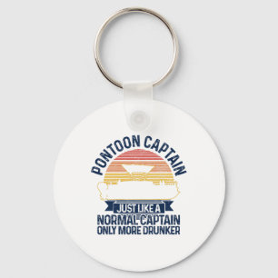 Pontoon Boat Funny Gift  Key Ring