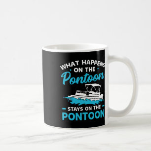 Pontoon Boat Gifts Captain Boating Party Lover Coffee Mug